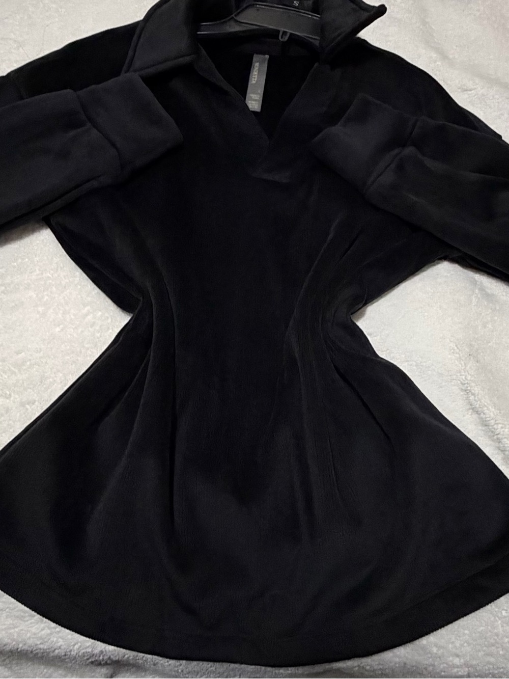Black Women's Sweater with Collar